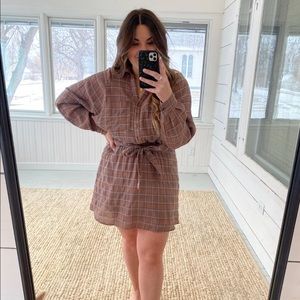 Plaid mini dress